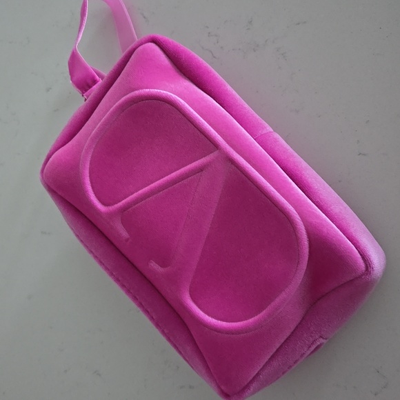 Brand New VALENTINO clutch wristlet mini bag VLOGO pouch bag pink - Picture 8 of 9
